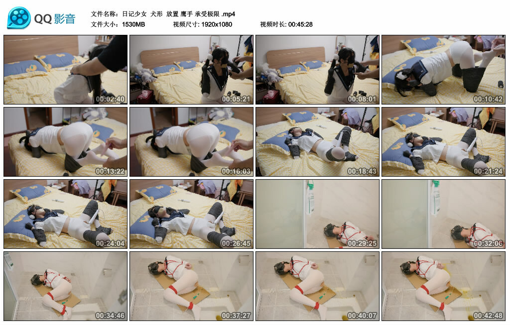 【日记少女】犬形 放置 鹰手 承受极限-绳艺套路资源网