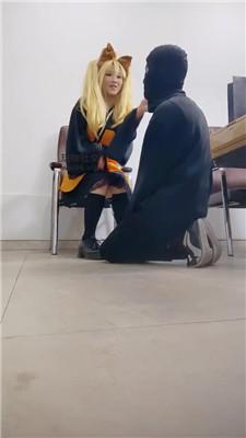 【女生也能很暴力】大学城开发cos女神S-皮鞋及膝袜虐杀【上】JS241201-45-绳艺套路资源网