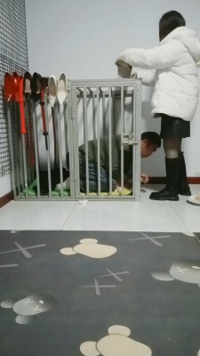 【丽娜夫妻】狗笼圈养囚禁实录【三视角版】 JS241222-45-绳艺套路资源网