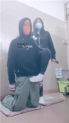 【奇了怪了】反绑白袜脚踢裆/骑马鞭打 JS241127-5-绳艺套路资源网