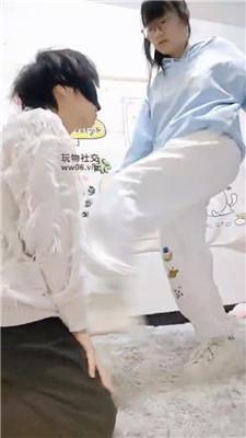 【广西木木】可爱妹妹-小白鞋棉袜踩哥哥 JS250106-46-绳艺套路资源网
