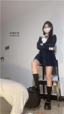 【甜恬】JK日系女主-皮鞋及膝黑袜虐 bf49613-绳艺套路资源网