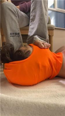 【玥野兔】黑棉袜酸臭脚丫踩狗脸 JS250225-3-绳艺套路资源网