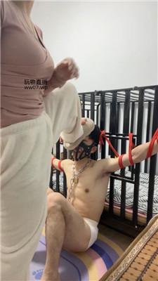 【南月大大】五花大绑囚禁-鞭打白袜脚踩 JS250227-4-绳艺套路资源网